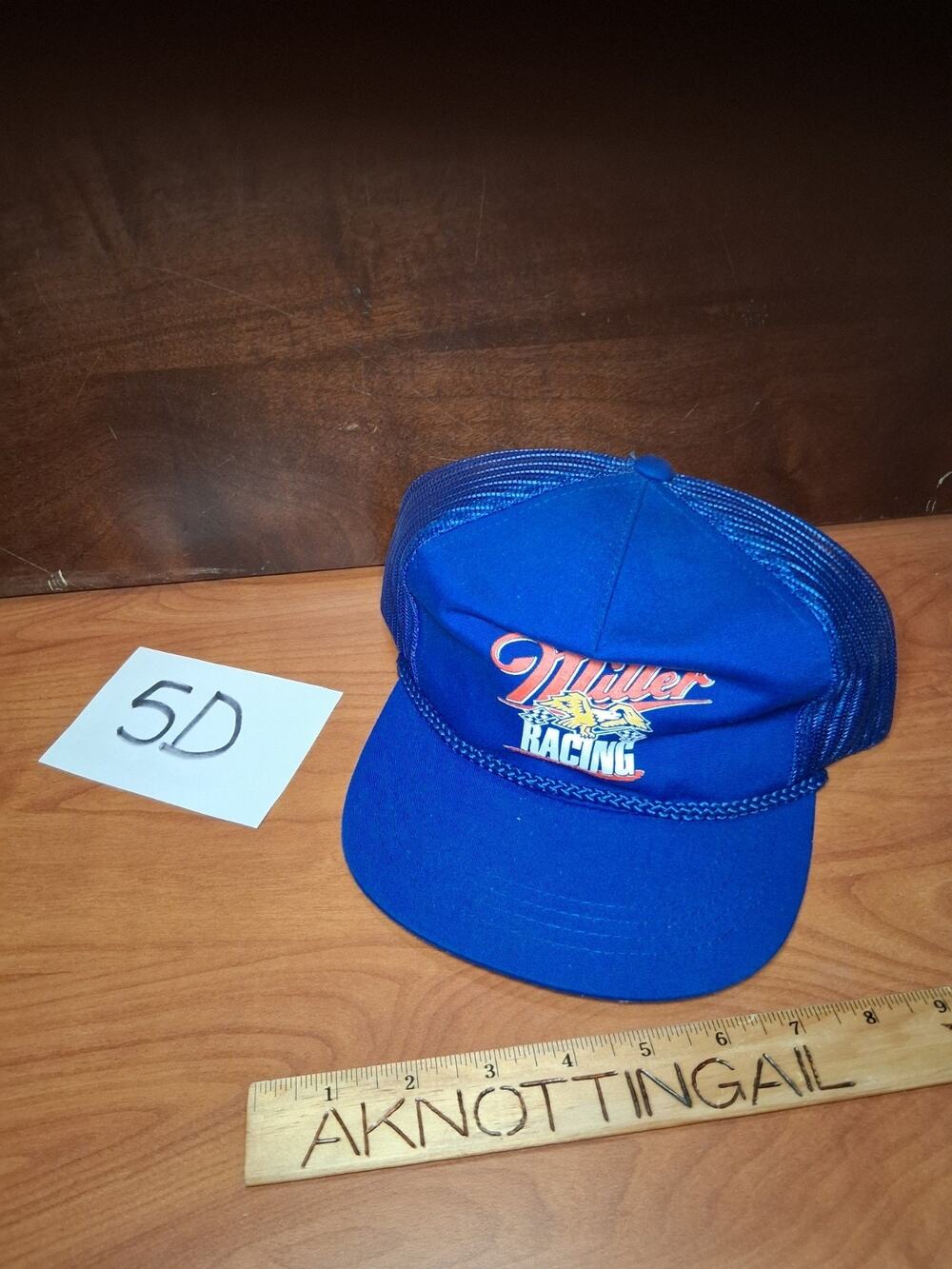 5D Vintage Miller Lite Racing Hat Blue Roper Snapback Trucker Hat